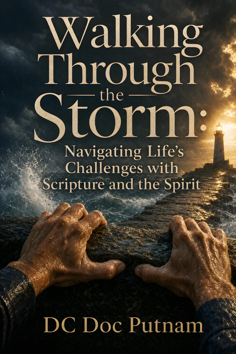 Cover of Walking Through the Storm: Navigating Life's Challenges with Scripture and the Spirit, by DC Doc Putnam